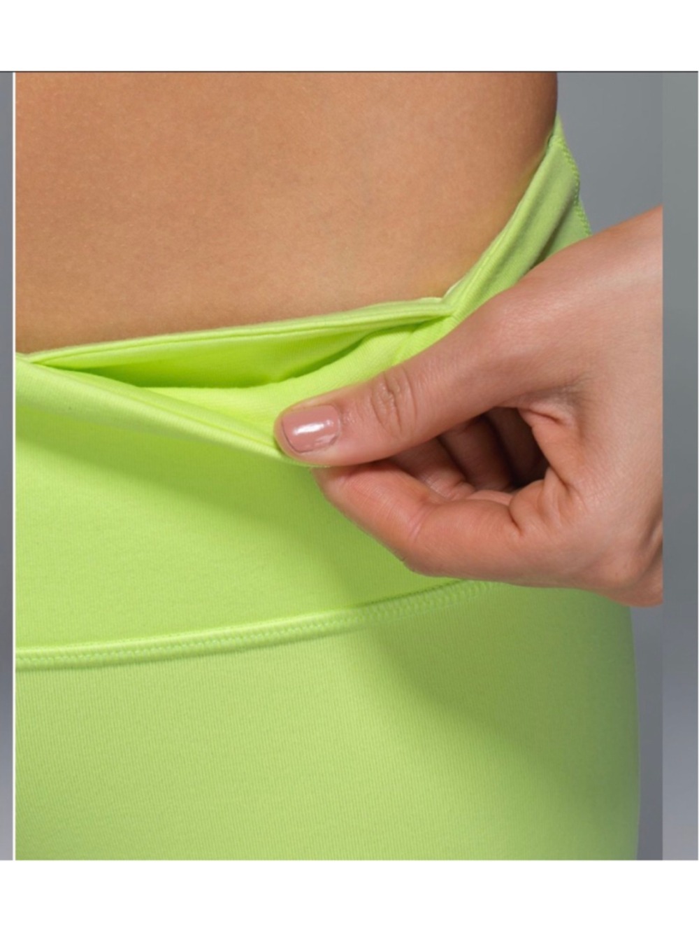 Women's Lululemon Athletic Shorts Size 4 Lime Green - Picture 3 of 11